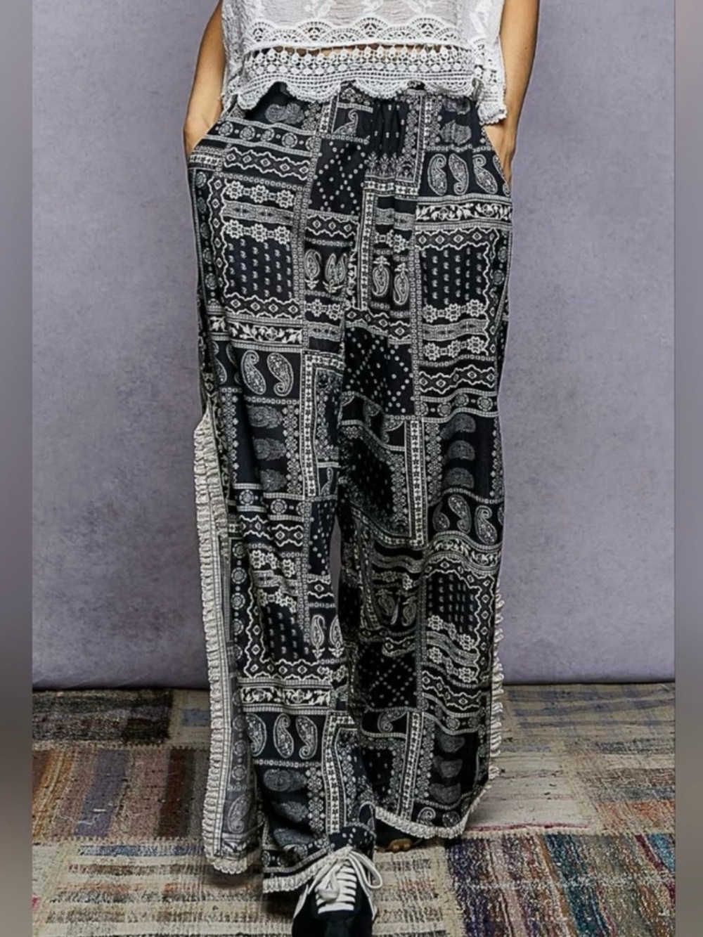 POL Moonlit Bandana
Patchwork Boho Pants